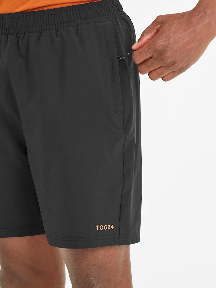 Tog 24 Black Pedwell Mens Tech Run Shorts - Image 5 of 6