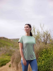 Tog 24 Green Womens Stallen Tech Short Sleeve Top - Image 1 of 7