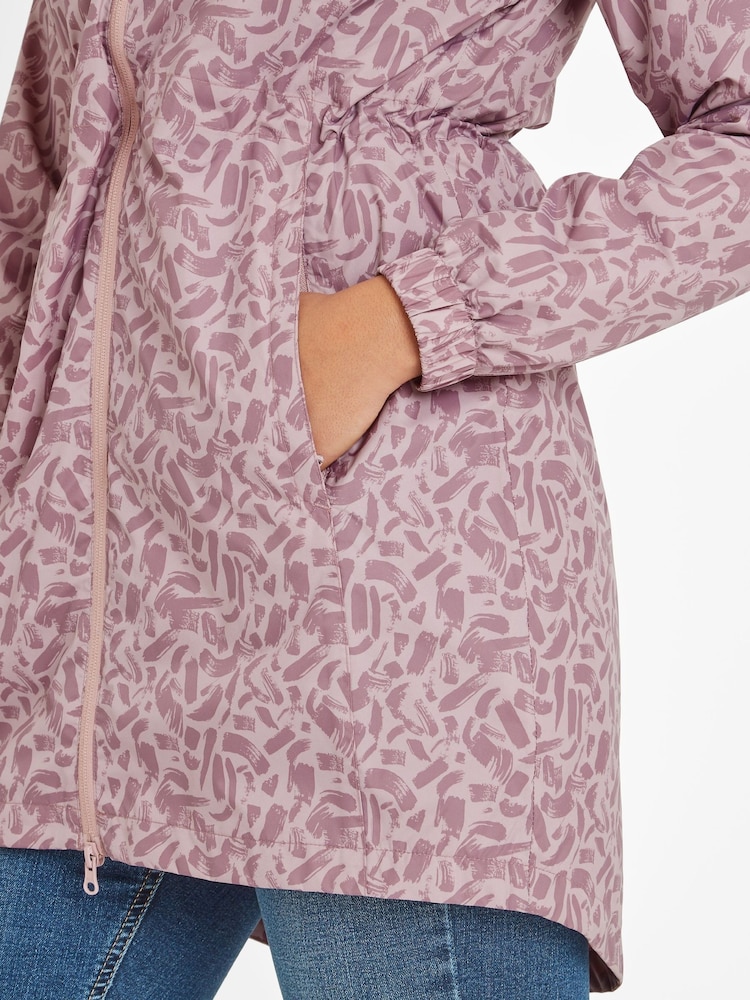 Tog 24 Pink Dark Womens KILNSEY Waterproof Packaway Jacket - Image 5 of 7