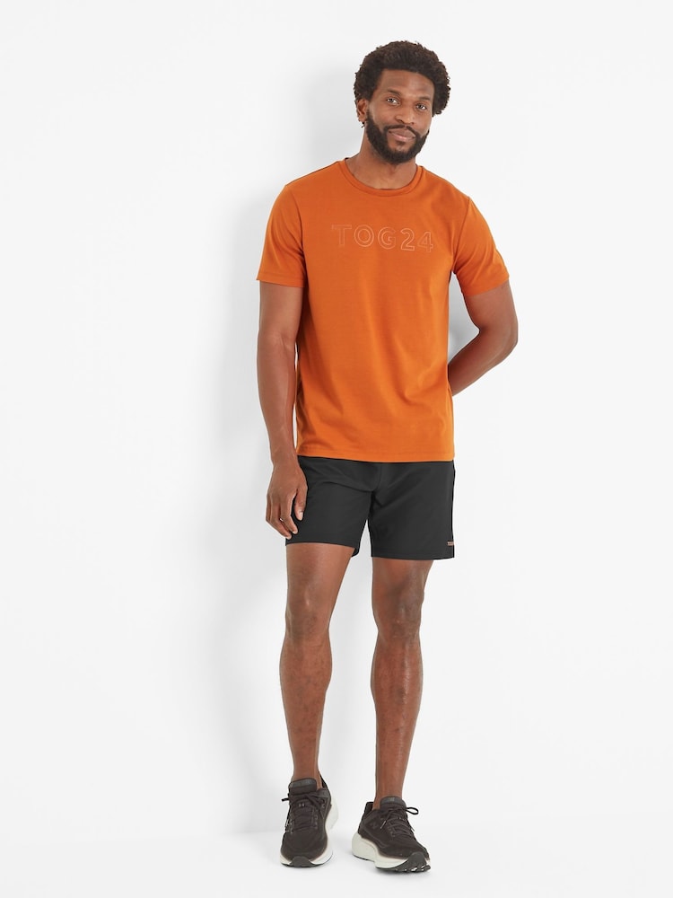 Tog 24 Orange Mens Talen Tech Short Sleeve Top - Image 2 of 6