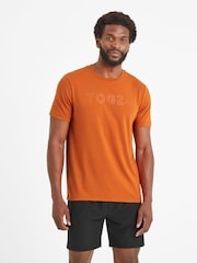 Tog 24 Orange Mens Talen Tech Short Sleeve Top - Image 3 of 6