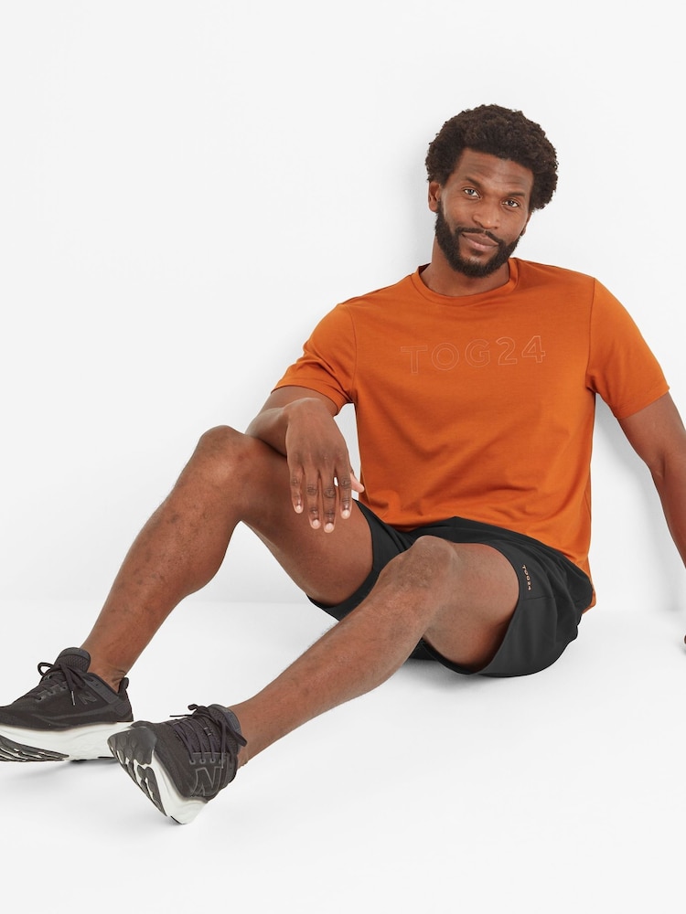 Tog 24 Orange Mens Talen Tech Short Sleeve Top - Image 5 of 6