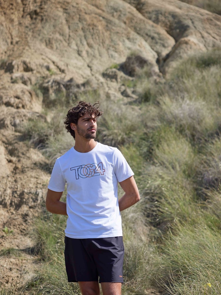 Tog 24 White Mens Rhode Tech Short Sleeve Top - Image 1 of 7 Tog 24 White Mens Rhode Tech Short Sleeve Top - Image 1 of 7