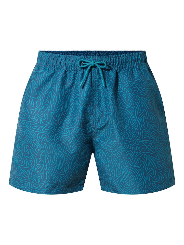 Tog 24 Blue Mens Kai Pistachio Palm Print Shorts - Image 7 of 7