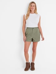 Tog 24 Green Womens 100% Cotton Tempo Shorts - Image 1 of 7