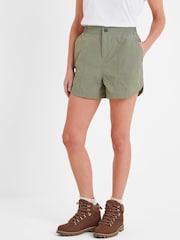 Tog 24 Green Womens 100% Cotton Tempo Shorts - Image 2 of 7
