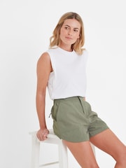 Tog 24 Green Womens 100% Cotton Tempo Shorts - Image 4 of 7