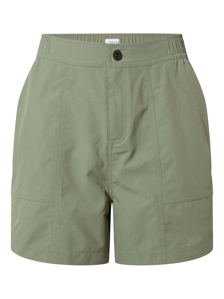 Tog 24 Green Womens 100% Cotton Tempo Shorts - Image 7 of 7