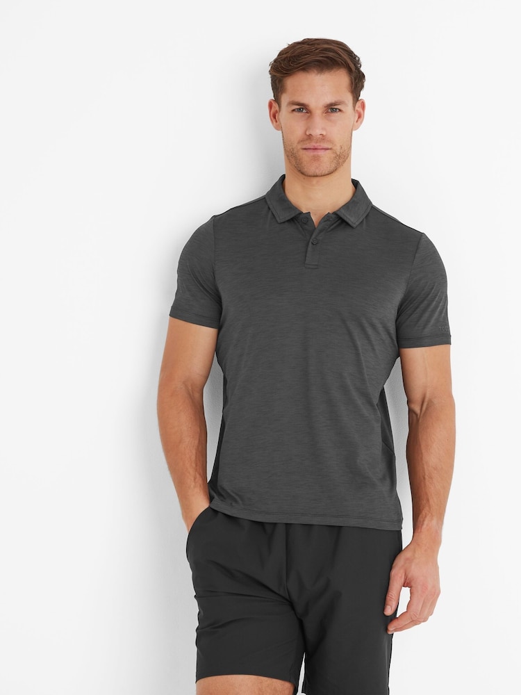 Schwarz - Tog 24 Wearne Tech Kurzarm-Poloshirt für Damen - Bild 2 von 5
