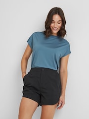 Tog 24 Black Womens 100% Cotton Tempo Shorts - Image 3 of 5