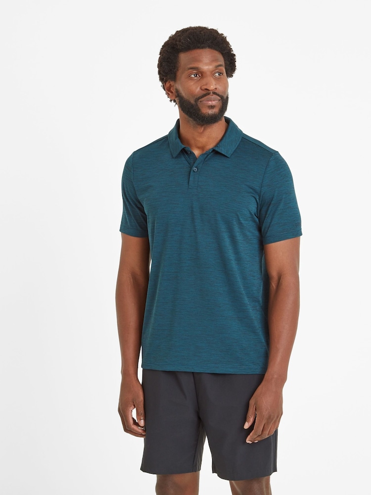 Tog 24 Green Mens Wearne Tech Short Sleeve Polo Shirt - Image 2 of 6 Tog 24 Green Mens Wearne Tech Short Sleeve Polo Shirt - Image 2 of 6