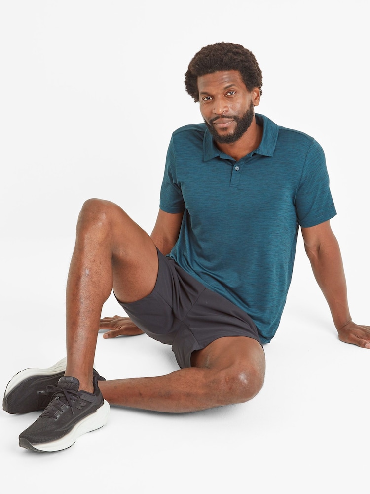 Tog 24 Green Mens Wearne Tech Short Sleeve Polo Shirt - Image 4 of 6