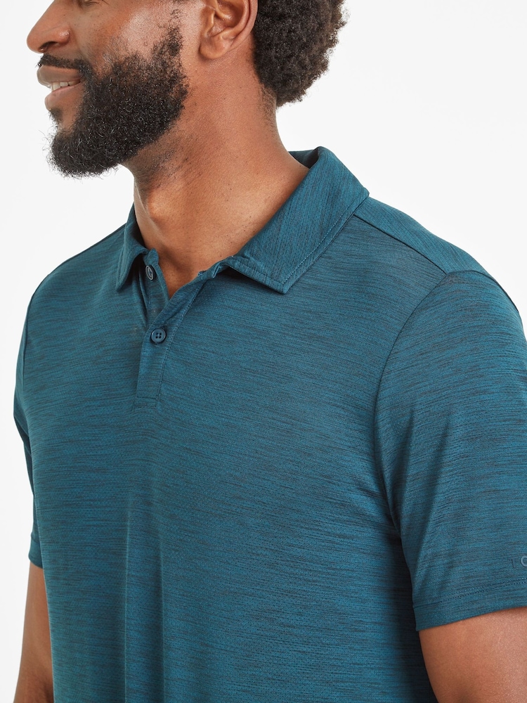Tog 24 Green Mens Wearne Tech Short Sleeve Polo Shirt - Image 5 of 6