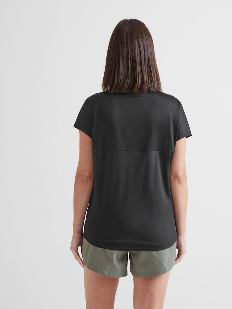 Tog 24 Black Womens Moorley Tech Short Sleeve Top - Image 2 of 6