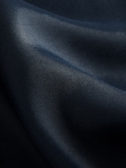 Navy Blue Satin Midi Skirt - Image 6 of 6