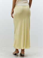 Jaune Buttermilk - Jupe Midi Satin - Image 4 de 5