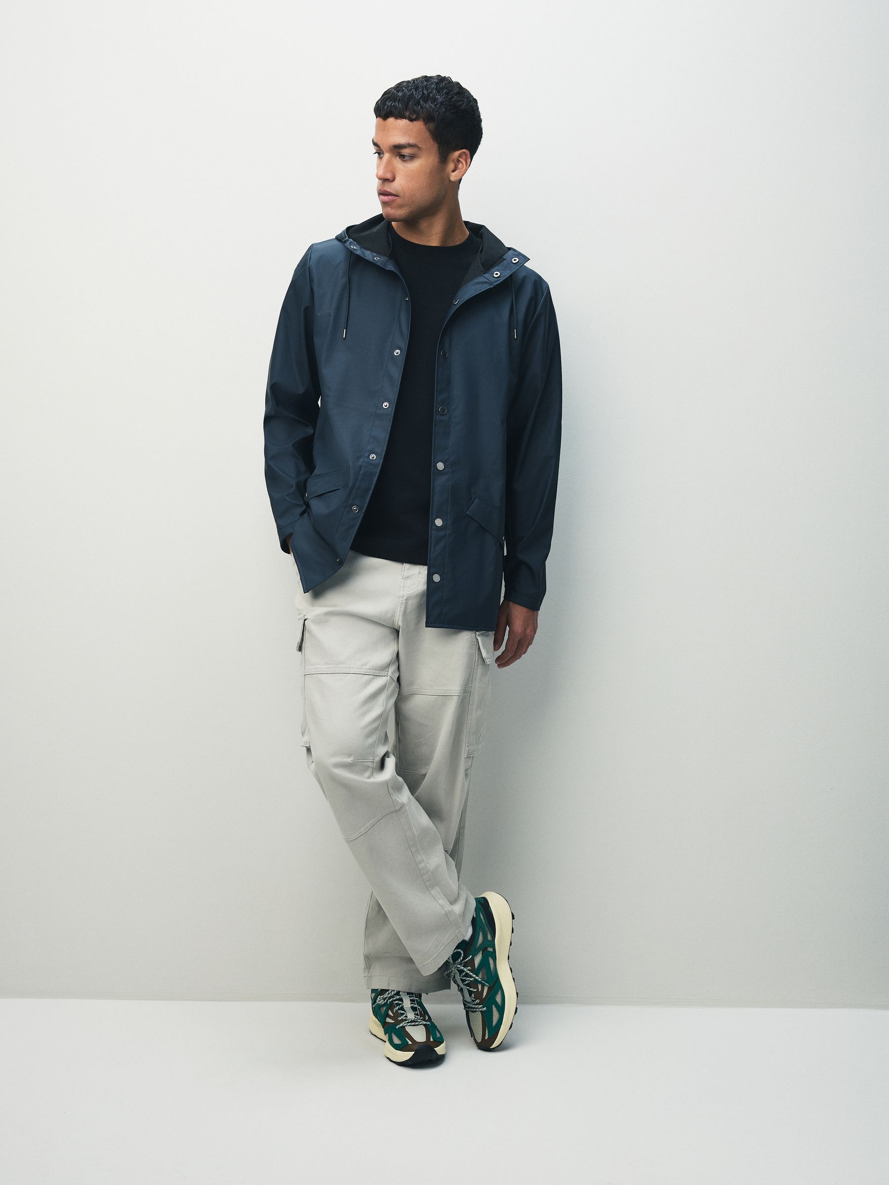 Buy Rains Navy Waterproof Rain Jacket from Next Canada