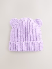 Lilac Purple 3D Ear Beanie (3mths-10yrs) - Image 1 of 3
