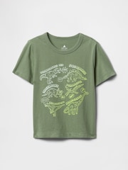 Gap Green Dinosaur Short Sleeve Graphic T-Shirt (6mths-5yrs) - Image 1 of 2