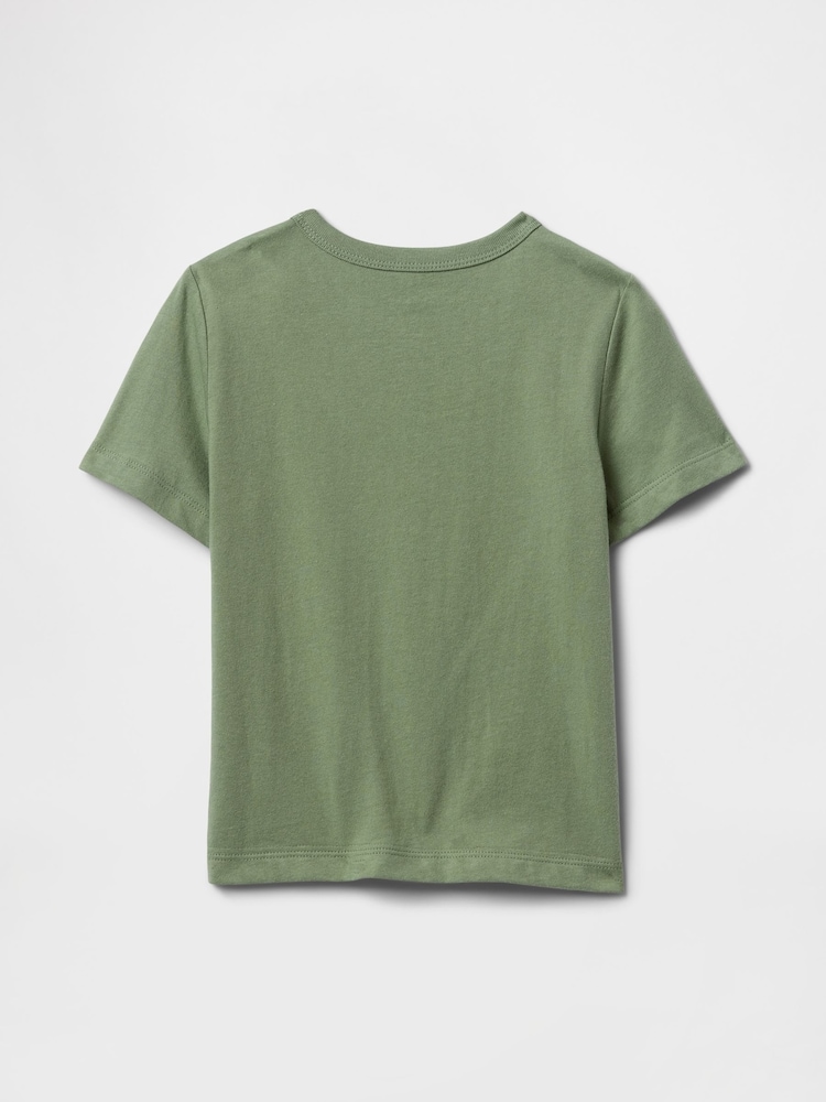 Gap Green Dinosaur Short Sleeve Graphic T-Shirt (6mths-5yrs) - Image 2 of 2