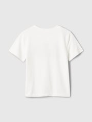 Gap White Logo Short Sleeve Crew Neck T-Shirt (Newborn-5yrs) - Image 2 of 3