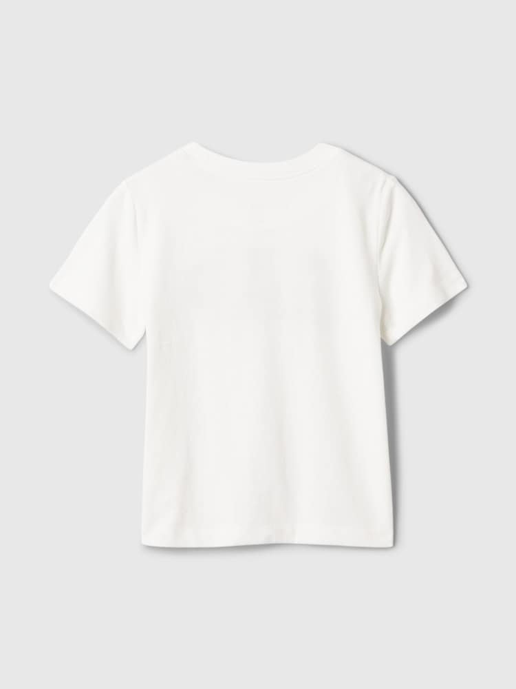 Gap White Logo Short Sleeve Crew Neck T-Shirt (Newborn-5yrs) - Image 2 of 3