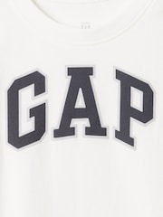 Gap White Logo Short Sleeve Crew Neck T-Shirt (Newborn-5yrs) - Image 3 of 3