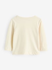 Gap Beige Logo Long Sleeve Graphic T-Shirt (6mths-5yrs) - Image 2 of 5
