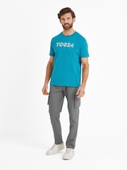 Azul - Tog 24 Camiseta masculina Foran 100% cotton - Imagem 1 de 6