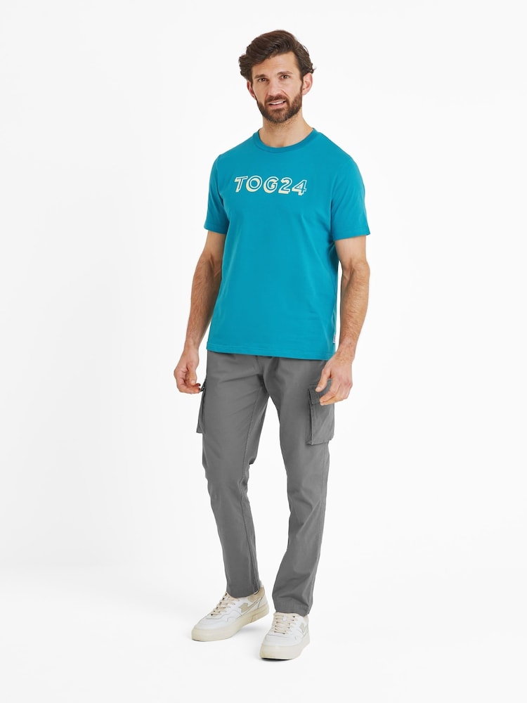 Azul - Tog 24 Camiseta masculina Foran 100% cotton - Imagem 1 de 6
