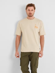 Кремовий - Tog 24 Mens Beach 100% Cotton футболки - Image 3 of 7