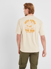 Кремовий - Tog 24 Mens Beach 100% Cotton футболки - Image 4 of 7