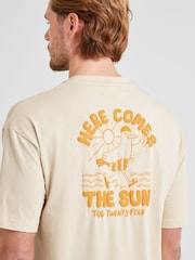 Кремовий - Tog 24 Mens Beach 100% Cotton футболки - Image 6 of 7