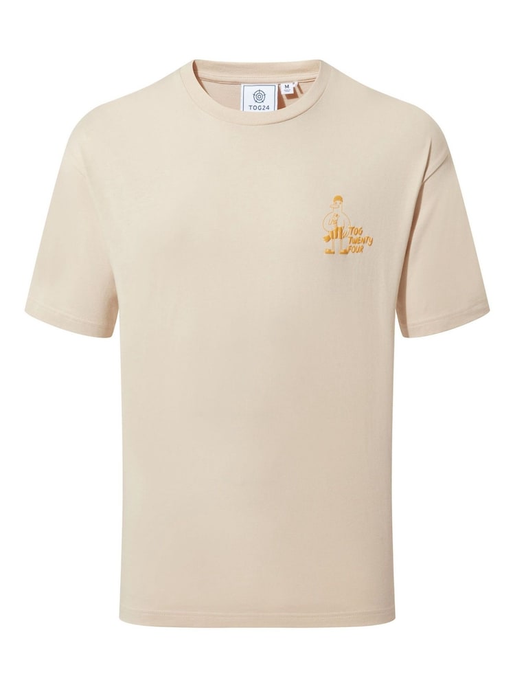 Кремовий - Tog 24 Mens Beach 100% Cotton футболки - Image 7 of 7