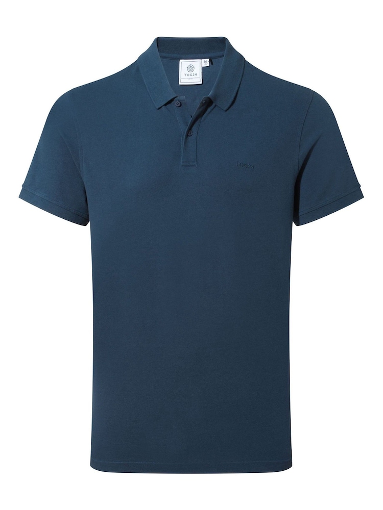 Tog 24 Blue Mens 100% Cotton Saul Polo Shirt - Image 6 of 6