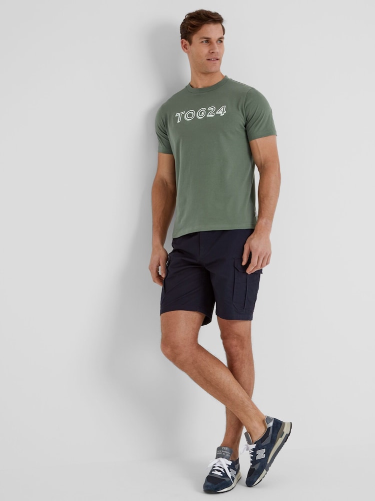 Tog 24 Green Mens Foran 100% Cotton T-Shirt - Image 1 of 6 Tog 24 Green Mens Foran 100% Cotton T-Shirt - Image 1 of 6