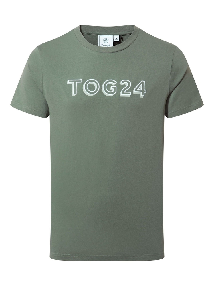 Tog 24 Green Mens Foran 100% Cotton T-Shirt - Image 6 of 6 Tog 24 Green Mens Foran 100% Cotton T-Shirt - Image 6 of 6