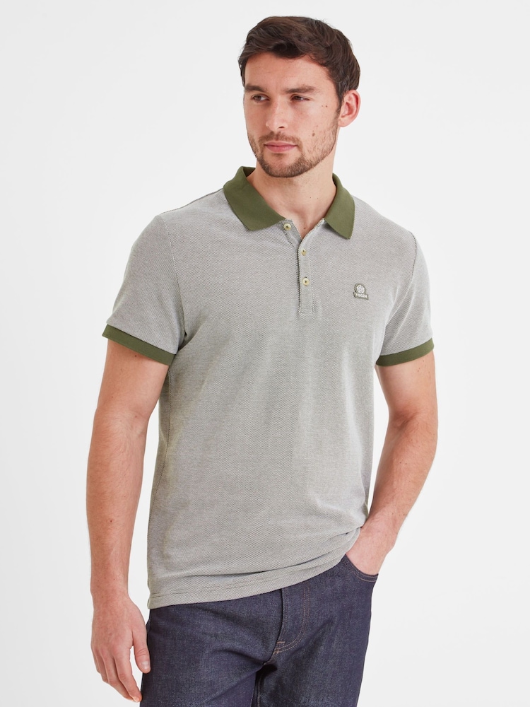 Tog 24 Green Mens 100% Cotton Whitley Polo Shirt - Image 2 of 5 Tog 24 Green Mens 100% Cotton Whitley Polo Shirt - Image 2 of 5