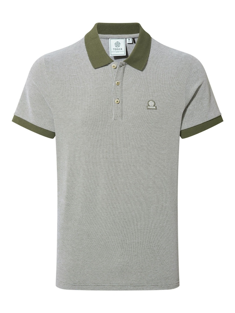 Tog 24 Green Mens 100% Cotton Whitley Polo Shirt - Image 5 of 5
