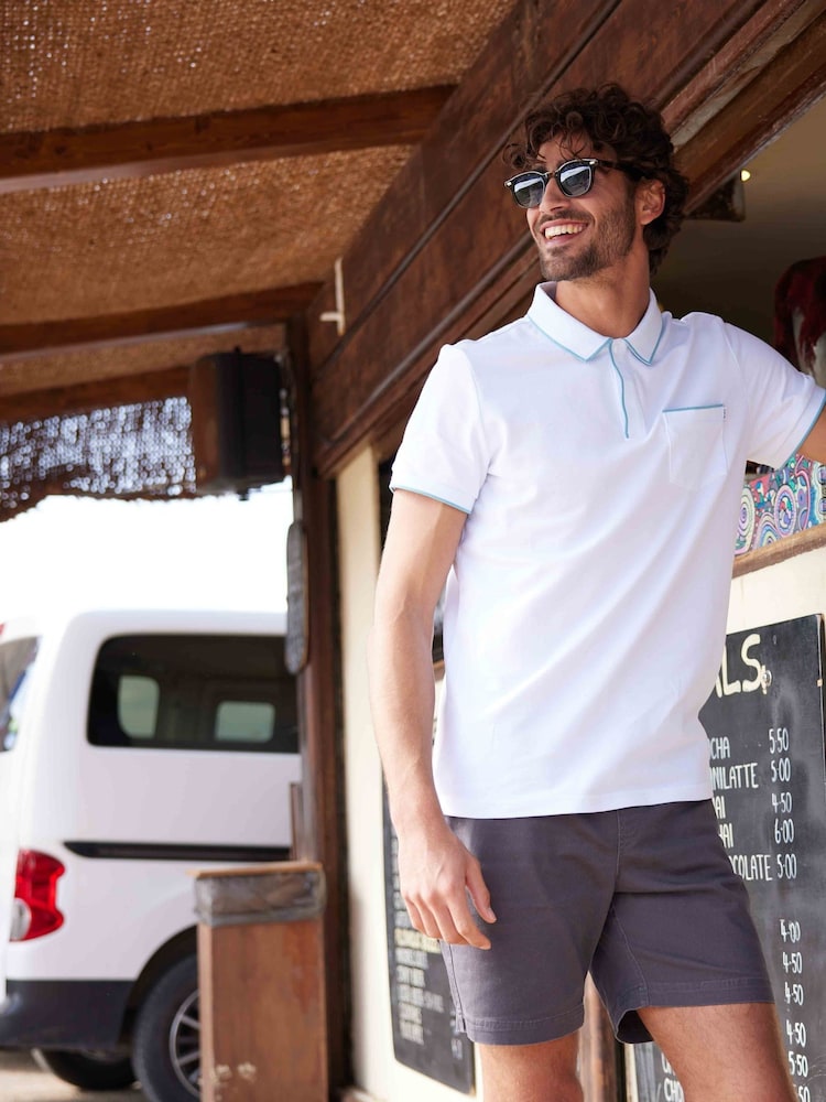 Tog 24 White Mens Hamlin 100% Cotton Polo Shirt - Image 1 of 7