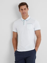 Tog 24 White Mens Hamlin 100% Cotton Polo Shirt - Image 3 of 7