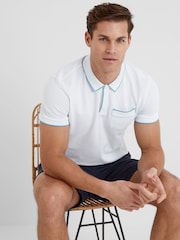 Tog 24 White Mens Hamlin 100% Cotton Polo Shirt - Image 4 of 7