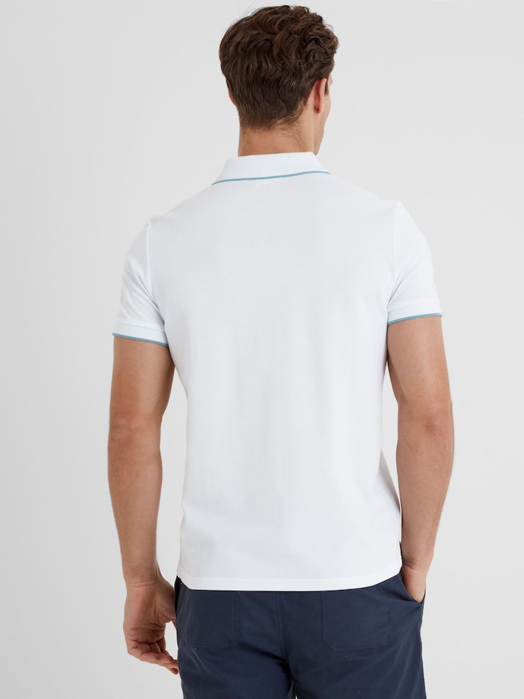 Tog 24 White Mens Hamlin 100% Cotton Polo Shirt - Image 5 of 7