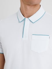 Tog 24 White Mens Hamlin 100% Cotton Polo Shirt - Image 6 of 7