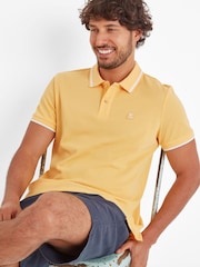 Tog 24 Yellow Mens 100% Cotton Binsoe Polo Shirt - Image 4 of 6