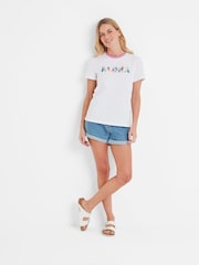 Tog 24 White Womens Susan 100% Cotton T-Shirt - Image 1 of 6