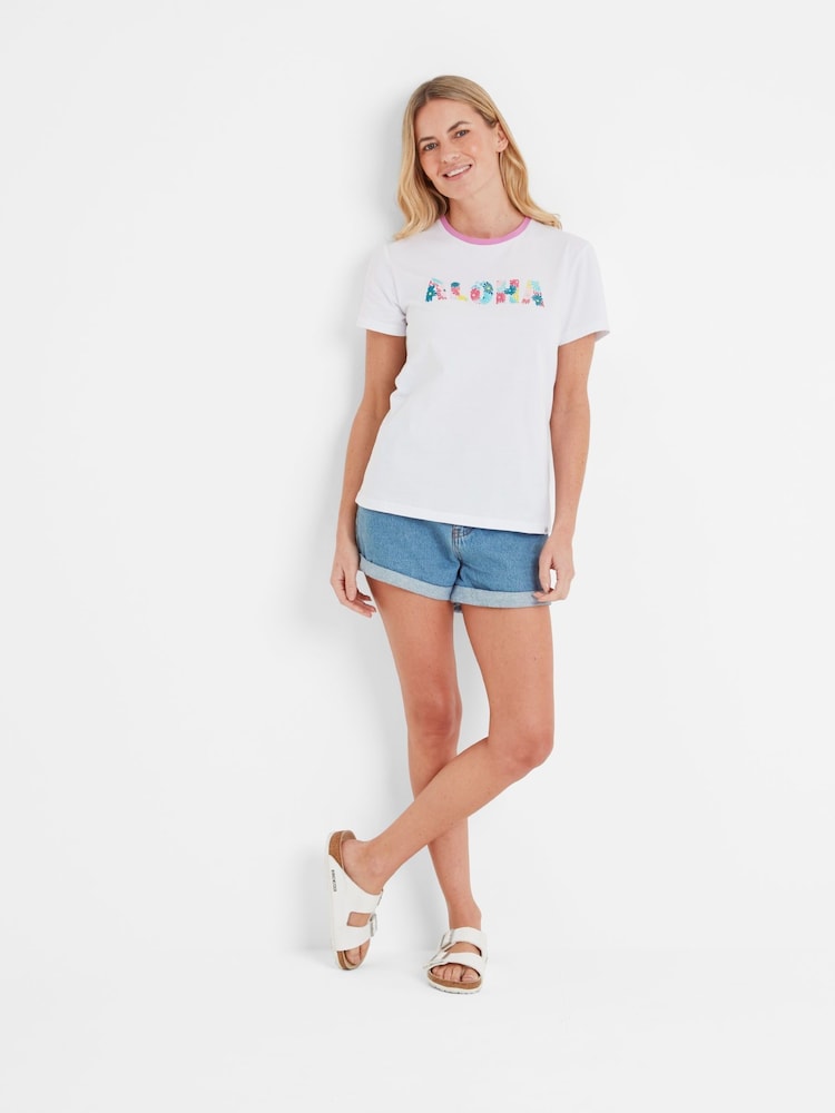 Tog 24 White Womens Susan 100% Cotton T-Shirt - Image 1 of 6
