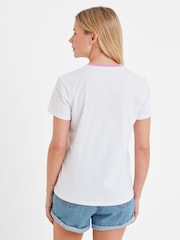 Tog 24 White Womens Susan 100% Cotton T-Shirt - Image 3 of 6