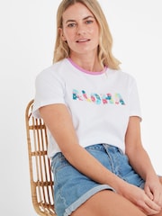 Tog 24 White Womens Susan 100% Cotton T-Shirt - Image 4 of 6
