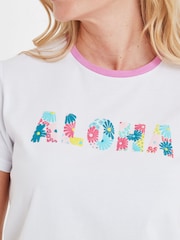 Tog 24 White Womens Susan 100% Cotton T-Shirt - Image 5 of 6